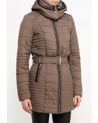 Женская светло-коричневая куртка-пуховик от Only