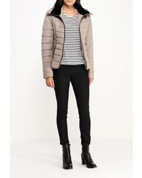 Женская светло-коричневая куртка-пуховик от Only