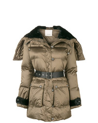 Женская светло-коричневая куртка-пуховик от Pinko