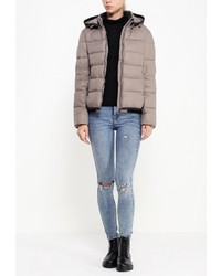 Женская светло-коричневая куртка-пуховик от Sela