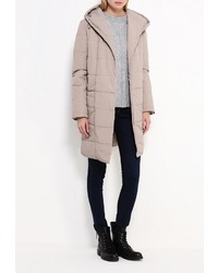 Женская светло-коричневая куртка-пуховик от Tom Farr