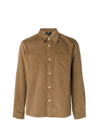 Мужская светло-коричневая куртка-рубашка от A.P.C.
