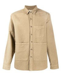 Мужская светло-коричневая куртка-рубашка от Aspesi