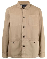 Мужская светло-коричневая куртка-рубашка от Barbour