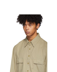 Мужская светло-коричневая куртка-рубашка от Random Identities