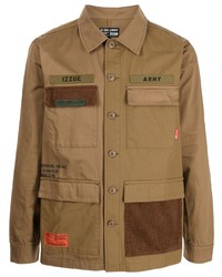 Мужская светло-коричневая куртка-рубашка от Izzue