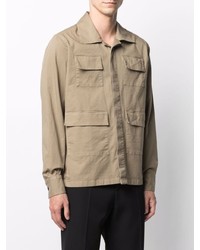 Мужская светло-коричневая куртка-рубашка от Eleventy
