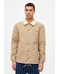 Мужская светло-коричневая куртка-рубашка от Pull&Bear