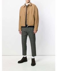 Мужская светло-коричневая куртка-рубашка от AMI Alexandre Mattiussi