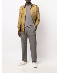 Мужская светло-коричневая куртка-рубашка от Aspesi