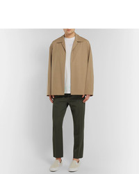 Мужская светло-коричневая куртка-рубашка от Auralee