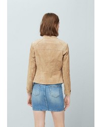 Женская светло-коричневая куртка от Mango