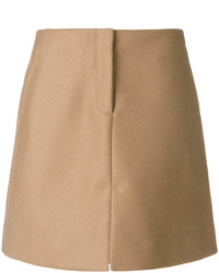 Светло-коричневая меховая юбка от Calvin Klein