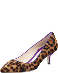 Светло-коричневая обувь с леопардовым принтом
