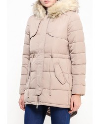 Женская светло-коричневая парка от B.Style