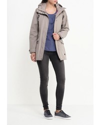 Женская светло-коричневая парка от Jack Wolfskin