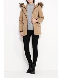 Женская светло-коричневая парка от Jennyfer