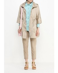 Женская светло-коричневая парка от Pinko