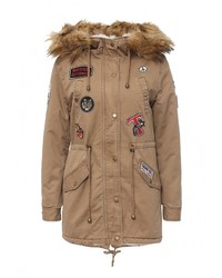 Женская светло-коричневая парка от Z-Design