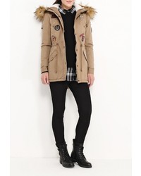 Женская светло-коричневая парка от Z-Design