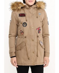 Женская светло-коричневая парка от Z-Design