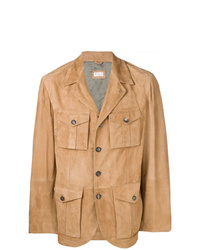 Светло-коричневая полевая куртка от Brunello Cucinelli