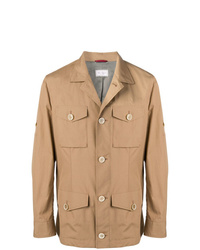 Светло-коричневая полевая куртка от Brunello Cucinelli