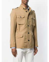 Светло-коричневая полевая куртка от Gabriele Pasini