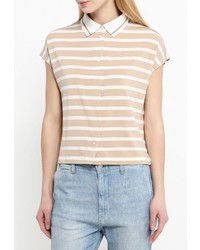 Женская светло-коричневая рубашка поло от Pennyblack