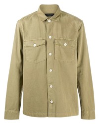 Мужская светло-коричневая рубашка с длинным рукавом от AllSaints