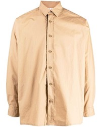 Мужская светло-коричневая рубашка с длинным рукавом от BOSS