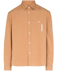 Мужская светло-коричневая рубашка с длинным рукавом от Kenzo