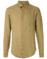 Мужская светло-коричневая рубашка с длинным рукавом от OSKLEN