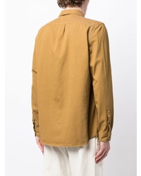 Мужская светло-коричневая рубашка с длинным рукавом от PS Paul Smith