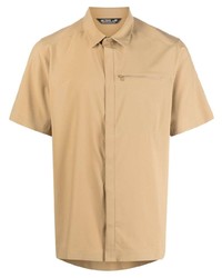 Мужская светло-коричневая рубашка с коротким рукавом от Arc'teryx