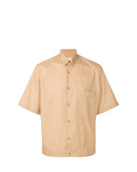 Мужская светло-коричневая рубашка с коротким рукавом от Cmmn Swdn
