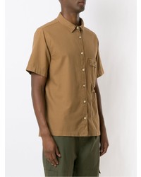 Мужская светло-коричневая рубашка с коротким рукавом от OSKLEN