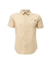 Мужская светло-коричневая рубашка с коротким рукавом от Fresh Brand