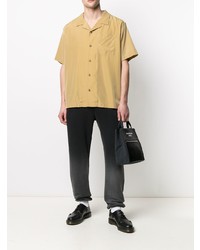 Мужская светло-коричневая рубашка с коротким рукавом от Han Kjobenhavn