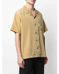 Мужская светло-коричневая рубашка с коротким рукавом от Han Kjobenhavn