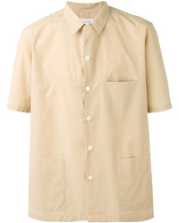 Мужская светло-коричневая рубашка от Lemaire