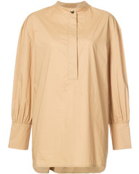 Женская светло-коричневая рубашка от Marni