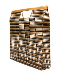 Светло-коричневая соломенная большая сумка от Cult Gaia