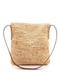 Светло-коричневая соломенная сумка через плечо от Bop Basics