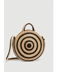 Светло-коричневая соломенная сумка через плечо от Pull&Bear