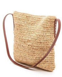 Светло-коричневая соломенная сумка через плечо от Bop Basics