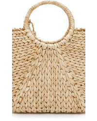 Светло-коричневая соломенная сумочка от Hat Attack
