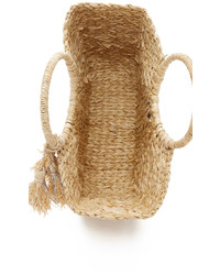 Светло-коричневая соломенная сумочка от Hat Attack