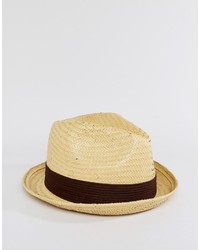 Мужская светло-коричневая соломенная шляпа от Brixton