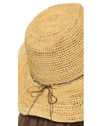 Женская светло-коричневая соломенная шляпа от Hat Attack